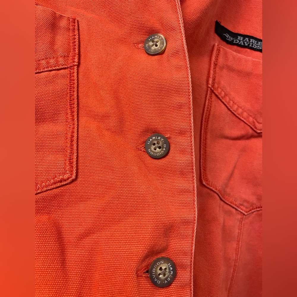 Harley-Davidson Vibrant Orange Shirt - Picture 5 of 8
